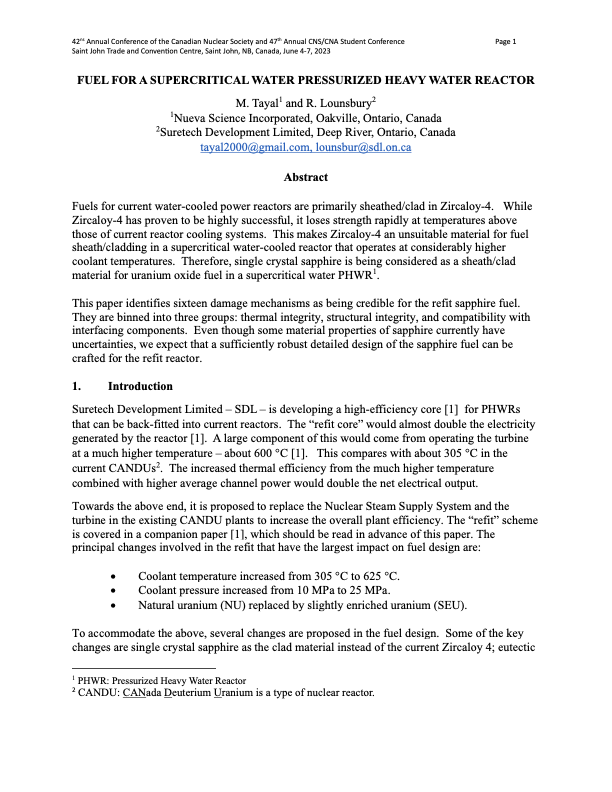 Preview of fuel assessment paper